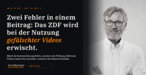 Das Bild zeigt ein Portrait das Autors (Jens Kellersmann) auf der rechten Seite und den Titel des Artikels auf der linken Seite.