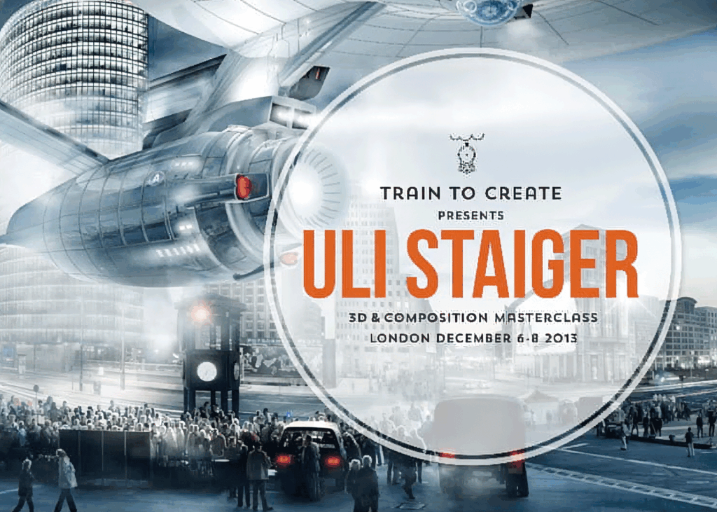 Das Bild zeigt einen Teaser für eine Masterclass mit Special Effekt Künstler Uli Staiger, veranstaltet vom Wacom Partner Train 2 Create.